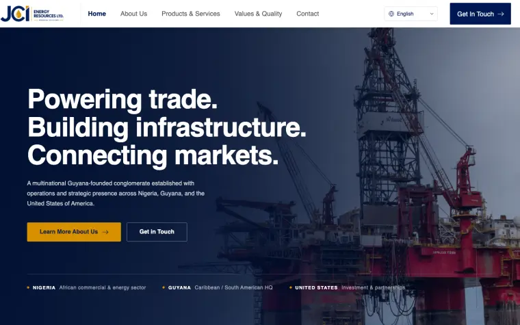 JCI Energy Resources website