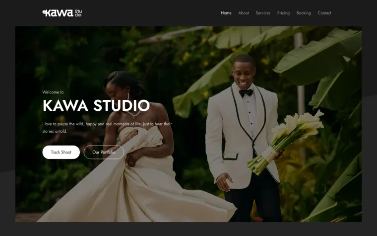 Kawa Studio website home page